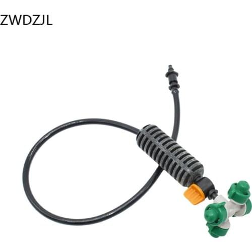 Cross Atomizing nozzle Greenhouse drip irrigation Drippers Sprinkler WATER SPRAY To garden adapter 1set