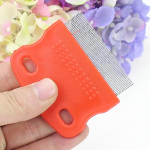 1pc Pet Dog Comb Remove Flea Hair Brush Hair Comb Puppy Cat Comb Dog Brush Multifunction Pet Grooming Stainless Steel pet Tools
