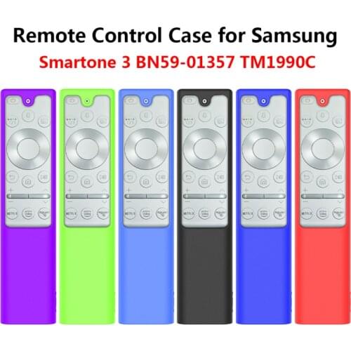 1PCS Silicone Remote Control Protective Case For Samsung Smart TV Smartone 3 BN59-01357 TM1990C Shockproof Remote Control Cover