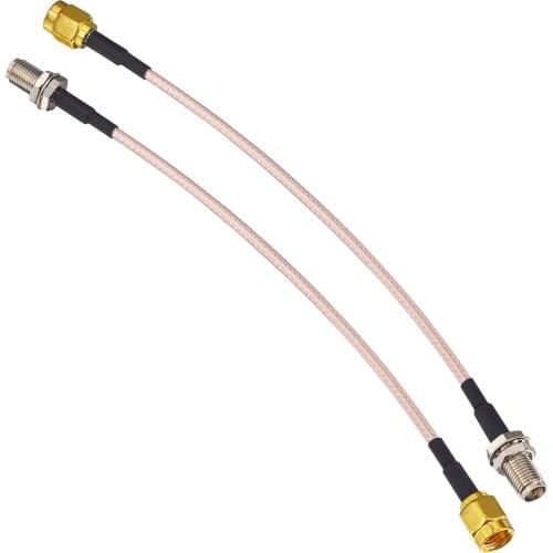 10pcs/lot Extension cable RP-SMA Male goldplated to RP-SMA Female nickelplated RF Connector Pigtail Cable RG316 15CM