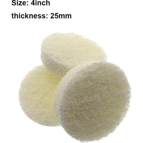 4 Inch Power Scrub Pads Flocking Industrial Scouring Pads Polishing Derusting Cloth Blue/White/Red