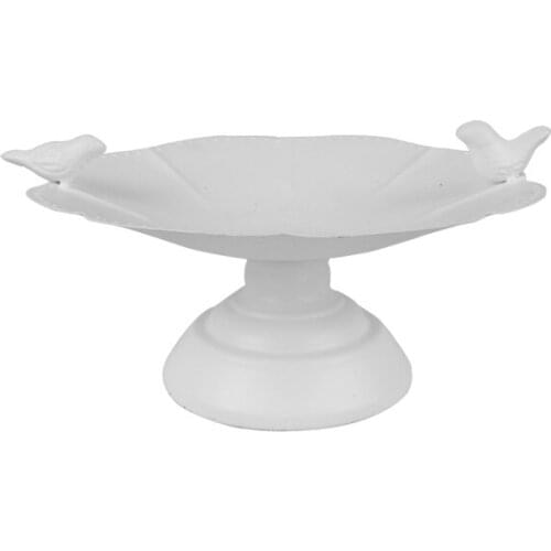 White new fruit bowl dessert table decoration bird cake plate