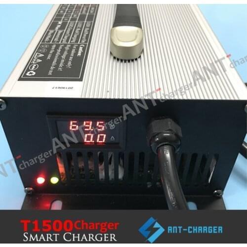 Customized 1500W 58.4V 25A Electric Forklift RV EV Golf Cart Charger 48V 16s LiFePO4 LFP Battery Smart Portable Charger