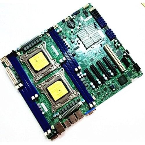 Used Applies to For Supermicro X9DRL-3F server motherboard SAS C602 LGA 2011 ECC REG tested working