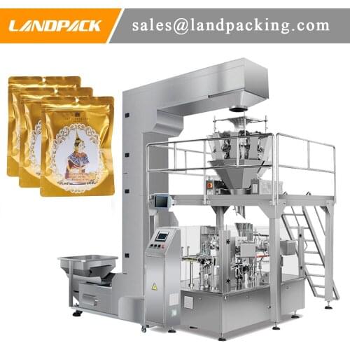 Foot Patch Premade Zipper Pouch Fill And Seal Machine