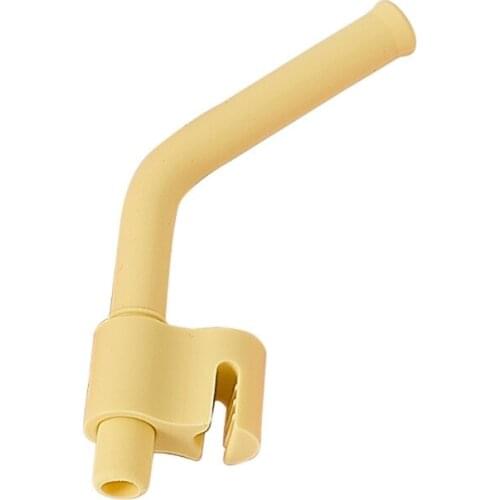 Reusable Silicone Soup Water Drinking Straw Snap Buckle Tableware Baby Feeding Accessory