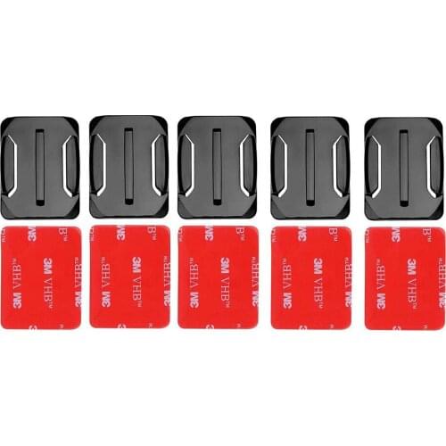 For Gopro Base 5pcs Curved Mount Adhesive For Go Pro Hero 6 5 4 3 3+ 2 Black SJ4000 for Gopro Accessories Set