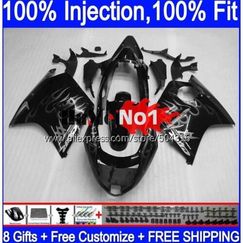 Blackbird For HONDA CBR 1100 XX CBR1100XX Silver Black 92MC.55 CBR1100XX 1996 1997 1998 1999 2000 2001 96 97 98 99 00 01 Fairing