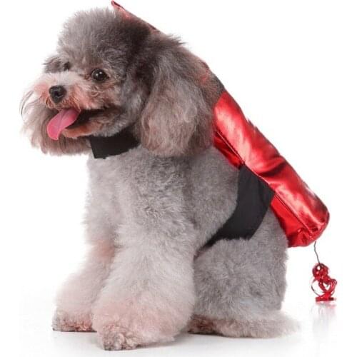 Pet Dog Cloth Funny Red Rocket Halloween Puppy Cosplay Costumes Party Dress Up Accessories Celebrate Festival Pets Use