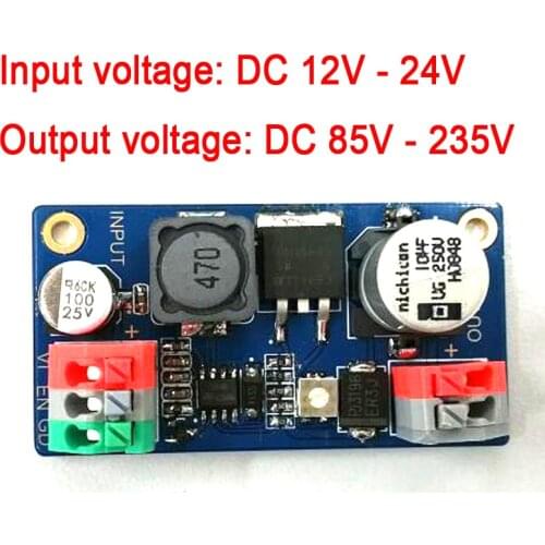 DC 12V-24V to 85V-235V DCboost High Voltage NIXIE&Magic Eye Tube Power Supply Module Glow clock IN12 IN14 IN12 IN14 IN6 QS30-1