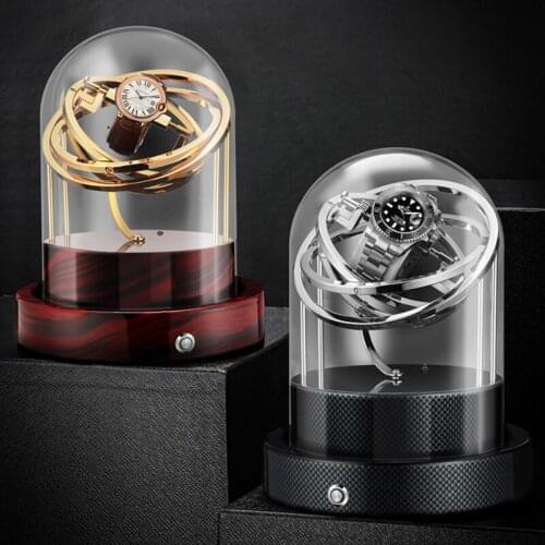 Luxury Automatic Single Electric Watch Winder Multi-Function Storage Box Mechanical Watch Collection Silent Motor 220V Plug New