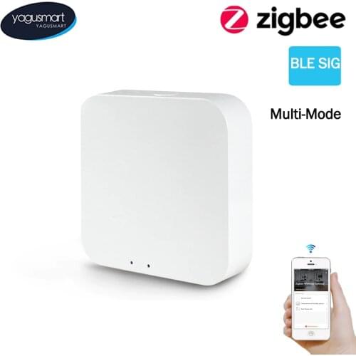 Yagusmart Tuya Multimode Gateway Zigbee 3.0 BLE Gateway BLE Mesh Hub Smart Home Bridge Wireless Remote Controller for Home