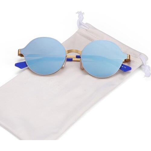 Schever Super Light Sunglasses Men&Women Mirror Coating Sunglasses Round Circle Sun glasses Retro Vintage Gafas Masculino Sol