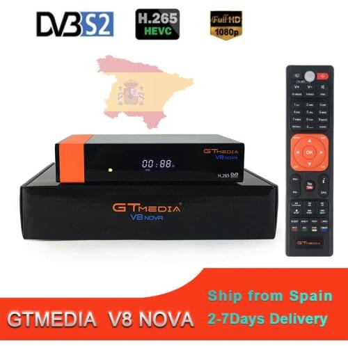 Receptor Satellite Receiver Gtmedia V8 nova HD 1080P Support Spain Europe Built in Wifi Gtmedia V9 Super Optional Decoder