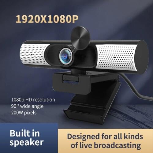 TISHRIC C500 Full HD Webcam 1080p Web Camera With Built-in Microphone Web Cam for Live Broadcast Video Calling Conference