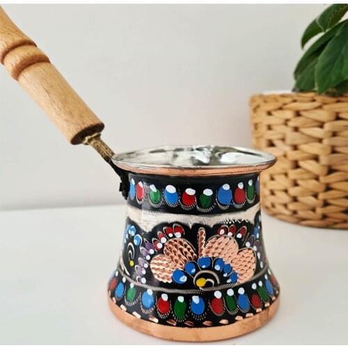 Turkish Coffee Pot Coffee Pot turkish coffee maker set 3 sizes copper handmade wood saplıkaliteli gift accessory kitchen ottoman arabic