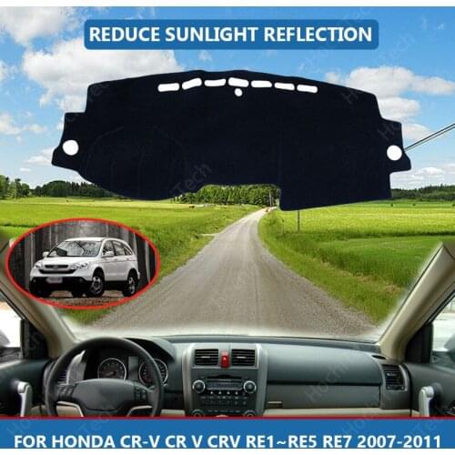 Car Inner Dashboard Cover Capet Cape for Honda CR-V CR V CRV RE1~RE5 RE7 2007-2011 Dashmat Sunshade Pad Cover Dash Mat