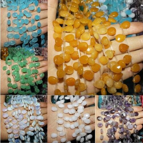 High Quantity 13x18mm Natural Semi-precious Stone Loose Beads Strand 7 Colors Water Drop Shape DIY for Making Necklace Bracelets