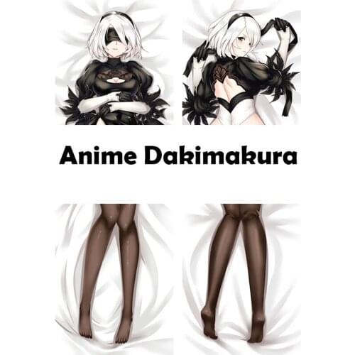 Japan Anime Game Dakimakura NieR:Automata YoRHa No.2-B Bedding Throw Cushion Pillow Cover Otaku Body Cosplay Hugging Pillowcase