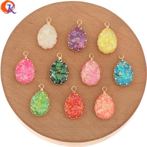 Cordial Design 50Pcs 14*22MM Jewelry Accessories/DIY Making/Earrings Connectors/Drop Shape/Charms/Hand Made/Earring Findings