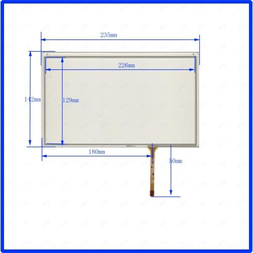 ZhiYuSun XWT272 10.1inch 4 line For CarDVD touch screen panel for this is compatible FreeShipping 235*142mm