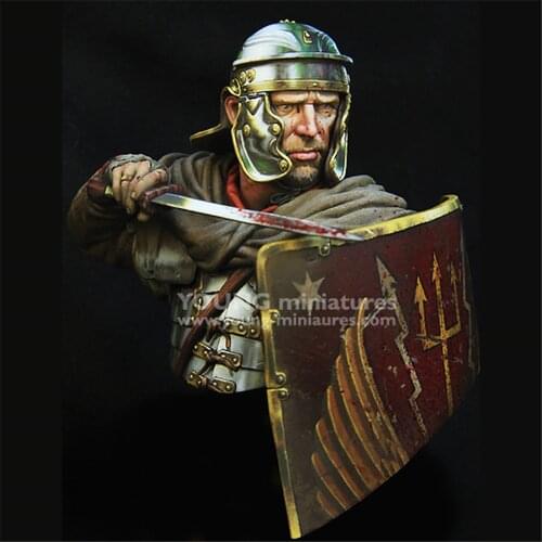 1/10 Resin Kit Bust Roman Legionaries Soldier Assembly Models Figure Resin Kit Colorless Model Kits Self-Assembled Toys