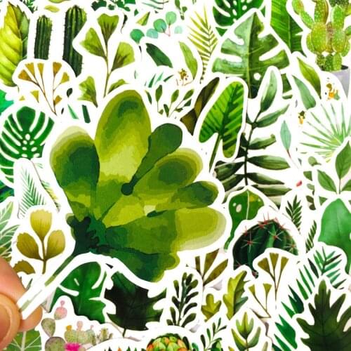 10/50PCS Cartoon Green INS Style Vsco Girl Stickers For Laptop Moto Skateboard Luggage Refrigerator Notebook Laptop Toy Sticker