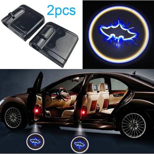 2pcs Wireless Car Door Projector Lights Auto Mount Welcome Courtesy Light Universal LED Laser Projection Logo Ghost Shadow Lamp