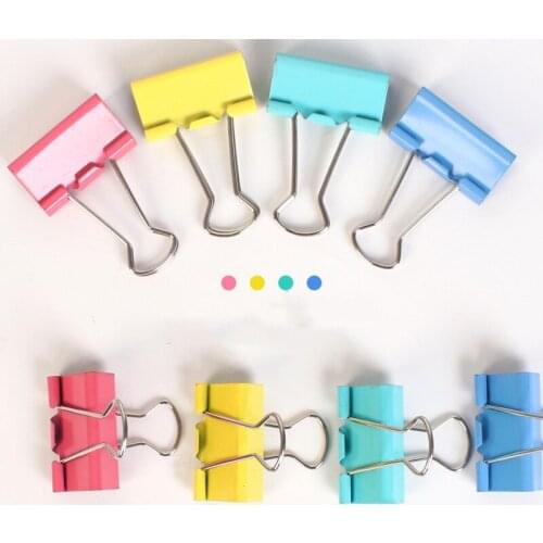 30pcs Colorful Bag Clips Candy File Clips Food Seal Bag Clips Bookmark School Office Supply Household Clothes Clip