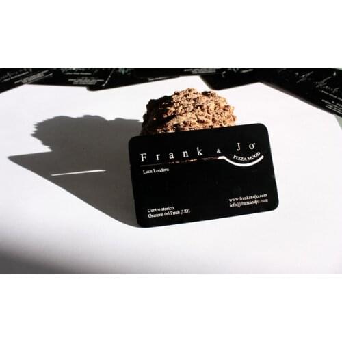 4cmyk customer printing frosted plastic transparent business card