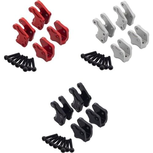 4Pcs Metal Front & Rear Axle Lower Shock Linkage Fixd Mount for AXIAL RBX10 Ryft 1/10 RC Crawler Upgrade Parts