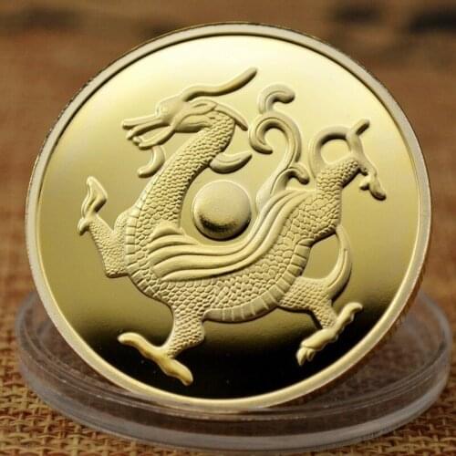 999 Silver-plated and Gold-plated Medallion Four Ancient Mythical Beasts Series Embossed Metal Commemorative Coin Gift Feng Shui