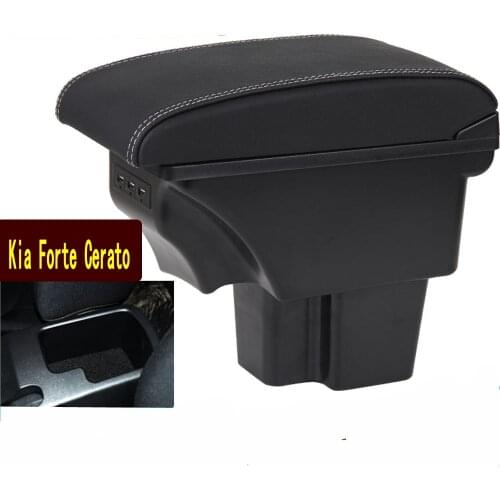 Center Armrest For Kia Forte Cerato Centre Console Storage Box Arm Rest Rotatable 2009-2013 2010 2011 2012