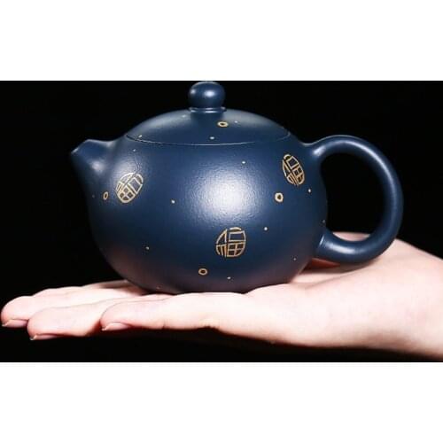 Yixing Boutique tea pot classic purple clay Xishi teapots beauty kettle Handmade Teaware Customized 188 ball hole filter 170ml