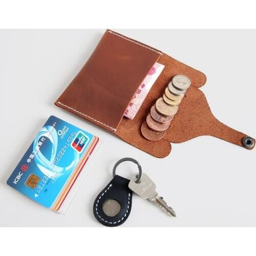 Elephant Designer Leather Card Holder Wallet Hasp Cute Bank Cards Holder Original Men Women Thin Coin Change Purse