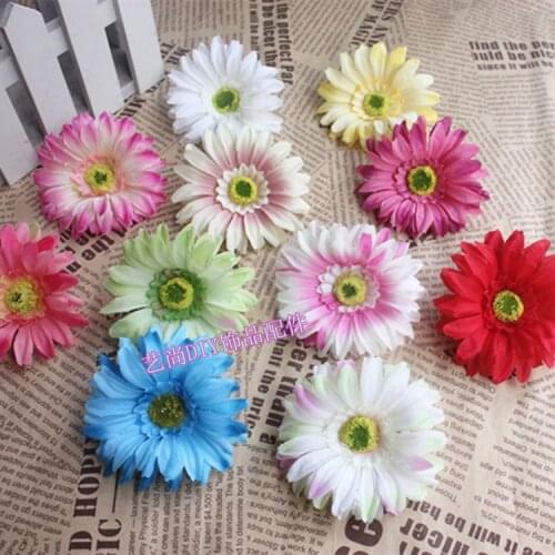 20PCS HandMade Large Fabric Sunflower Real Touch Silk Gerbera Daisies Heads,Artificial Fower Arrangements,DIY Wedding/home Decor