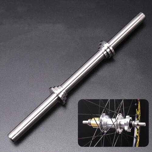250mm Stainless Steel Bike Hub Repair Tool Bicycle Wheel Truing Stand Thru Axle for 12/15/20 mm Axles Front Wheels