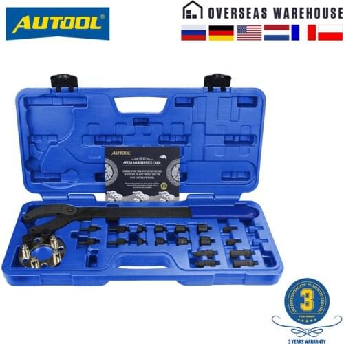 AUTOOL Camshaft Pulley Holder Tool Set Compatible for VW/Audi/Skoda/SEAT Equivalent to OEM T10172A T10554