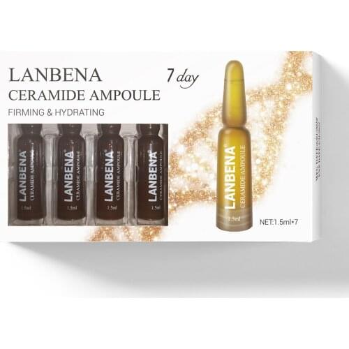 LANBENA Ceramide Ampoule Serum Firming Hydrating Anti-Aging Lifting Nourishing Anti-Wrinkle Shrink Pores Skin Care For 7 Days