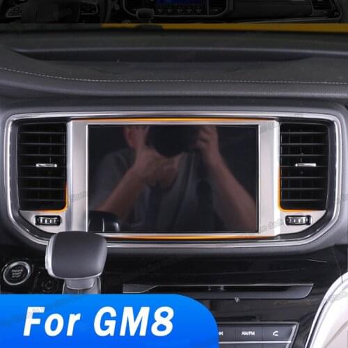 Lsrtw2017 Car Dashboard Gps Screen Frame Trims for Trumpchi Gac Gm8 2017 2018 2019 2020 M8 Interior Accessories Auto
