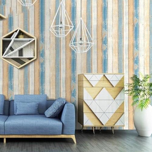 Mediterranean Stripe Wallpaper Modern Self-Adhesive Peel and Stick Wall Papers Living Room Bedroom Home Decor Wall Mural Sticker