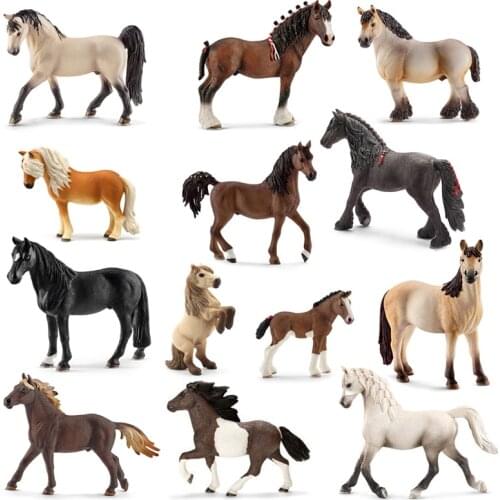 Original genuine Horse Fjord Arabian Icelandic Tennessee Hanoverian figure animal model kids toy collectible figurines