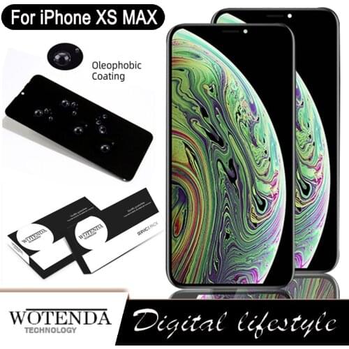 Original OEM Display For iPhone Xs Max LCD Touch Screen Digitizer Assembly Repair Parts with Service Pack