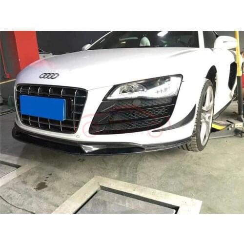 Suitable for Audi R8 carbon fiber front lip, front spoiler, small enclosure, auto parts, Body Kit