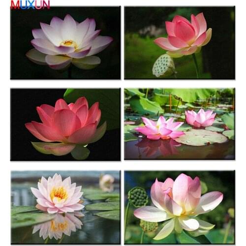 Full 5D Diamond Painting Flower With Landscape Diamond Mosaic 3D Rhinestones Diy Cross Stitch Diamond Embroidery Home Decor Jh01