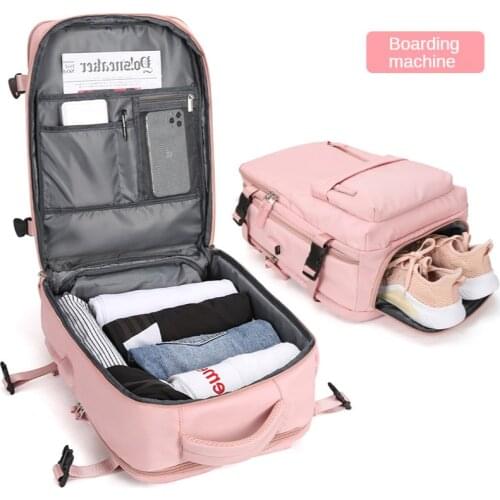 Portable Independent Shoe Clothes Storage Bag Business High Capacity 15.6 Inch Laptop Digital Organize Backpack Sports Accessory