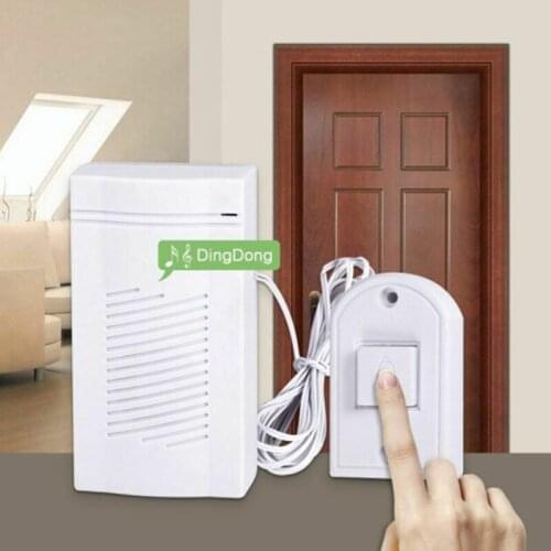 Wired Door Bell Security Smart Wired Doorbell Kit For Home Office Hotel Mechanical Door Bell Powered By AAA Batteries