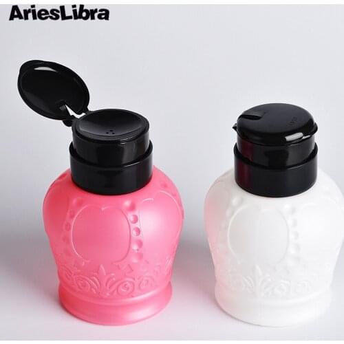 AriesLibra Nail Art Empty Bottle Liquid Storage For Nail Polish Remover Gel Polish Cleanser Nails Bottles Alcohol Dispenser