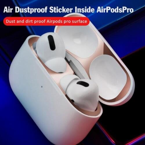 Dust-proof Sticker For AirPods Pro Metal Film Iron Shavings Ultra-thin Protective Cover Multi-color Dust-proof Sticker
