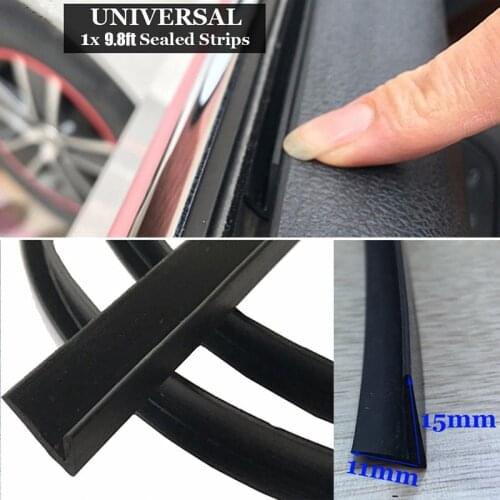 Rubber Car sealing Strip Window 1pc 3 meter Door Edge Moulding Accessory